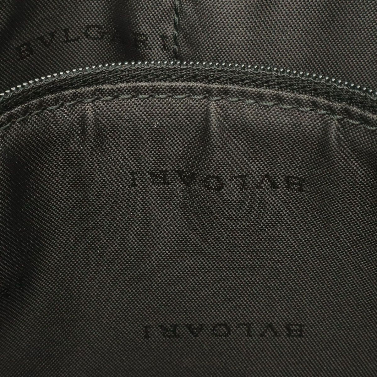 Bvlgari Weekend Shoulder Bag Crossbody Leather Dark Gray Black — view 8