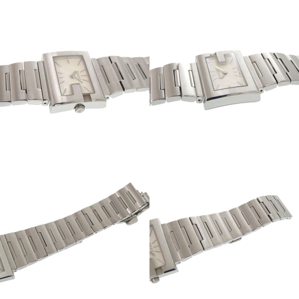 Gucci SS White Shell Silver Quartz Watch Dial — view 7