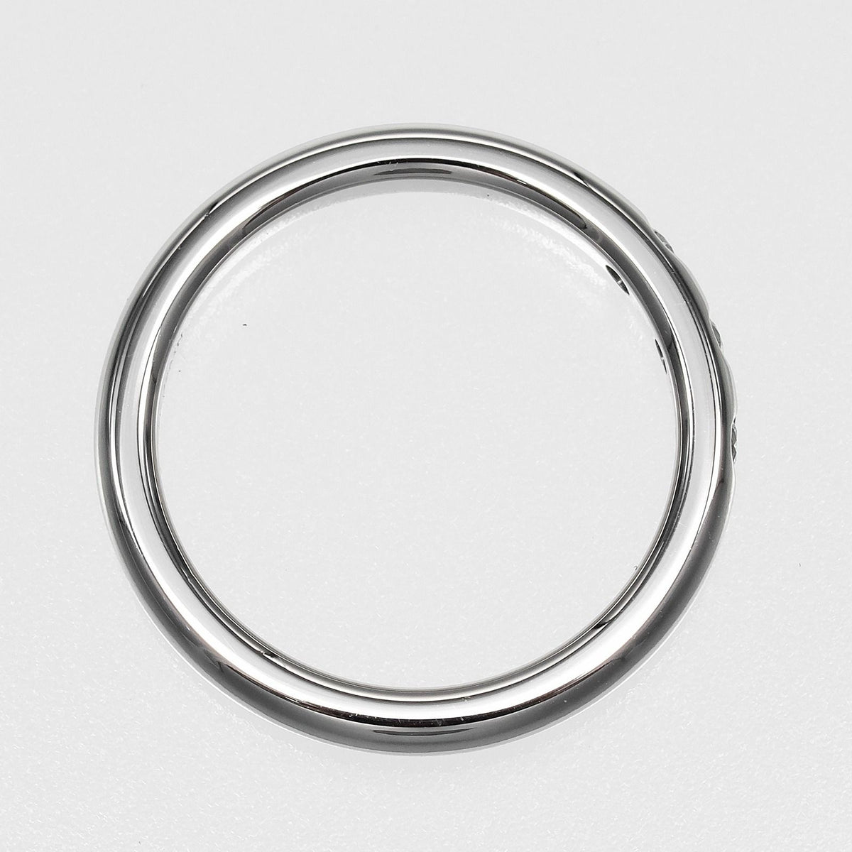 Tiffany & Co Stacking Band Platinum Diamond Ring — view 8