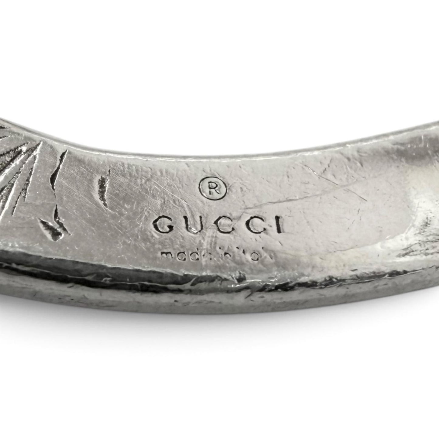 Gucci Double Key Motif Bag Charm Key Holder Silver — view 5