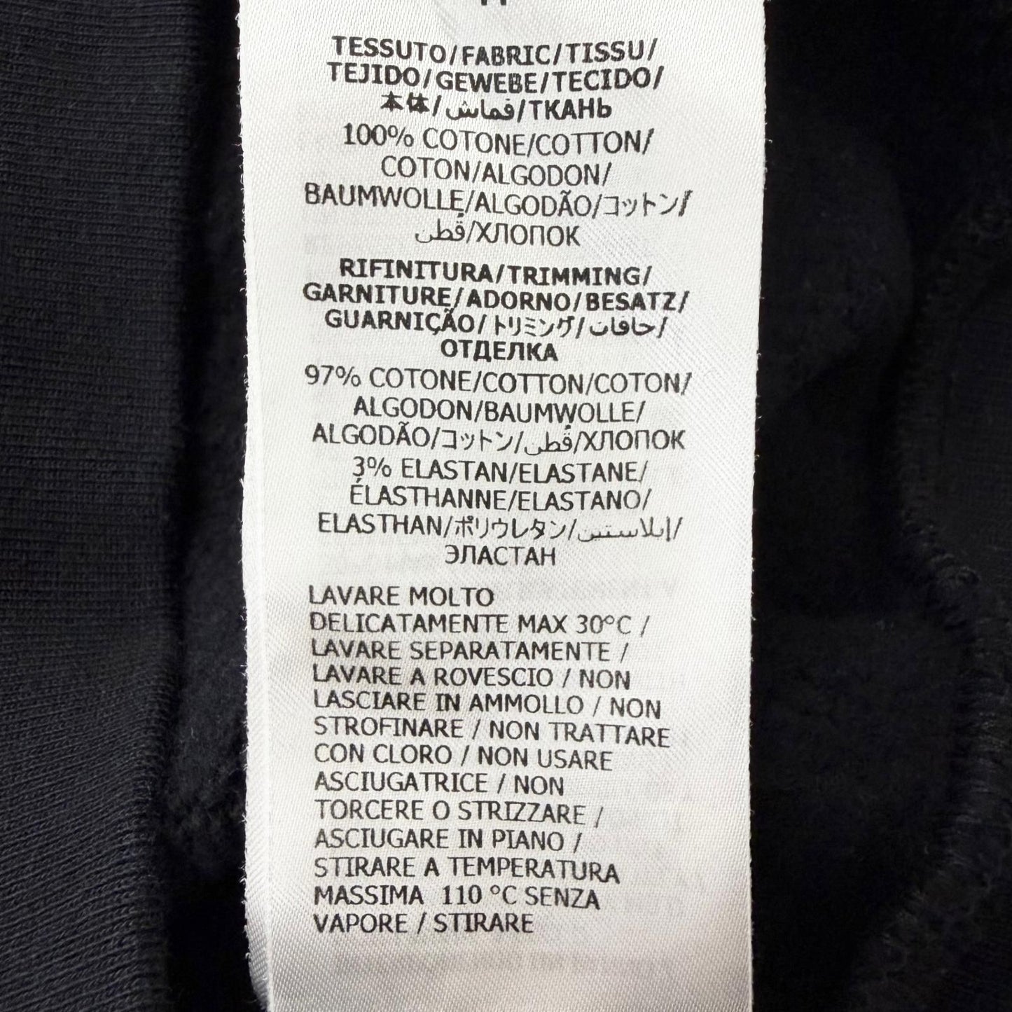 Gucci Interlocking Logo Print Sweatshirt Hoodie Black XS — view 9