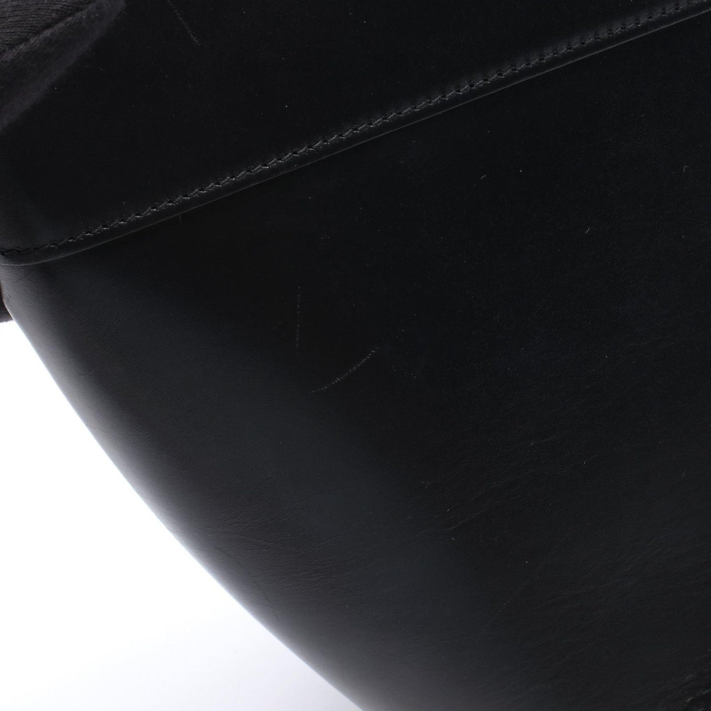 Celine Shoulder Bag Cles Sea Bucket Black Leather — view 8