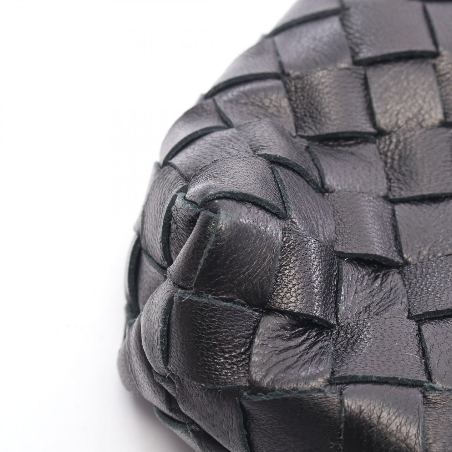 Bottega Veneta Pencil Case Intrecciato Black Lambskin — view 8