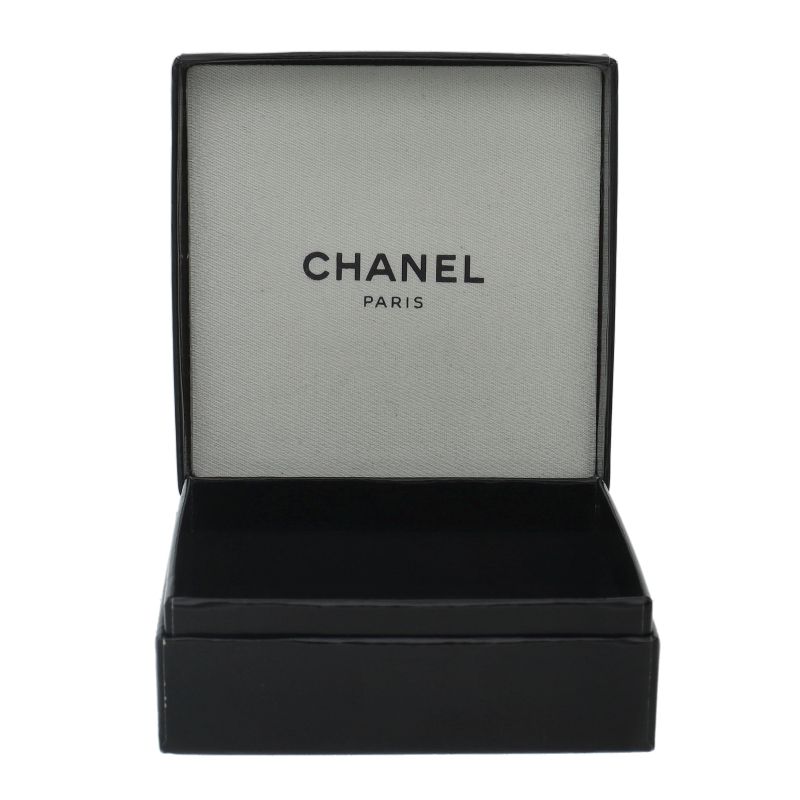 Chanel Faux Pearl Earrings Brass — view 3