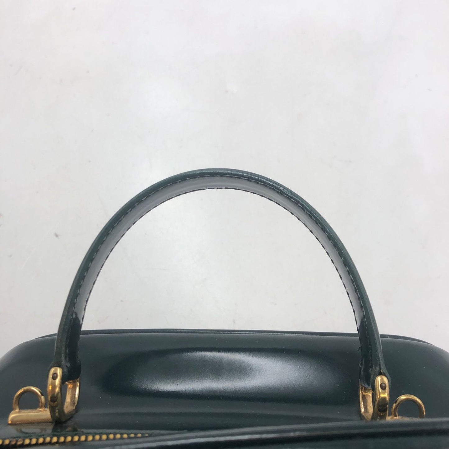 Gucci Vanity Shoulder Bag Makeup Pouch Enamel Green — view 8