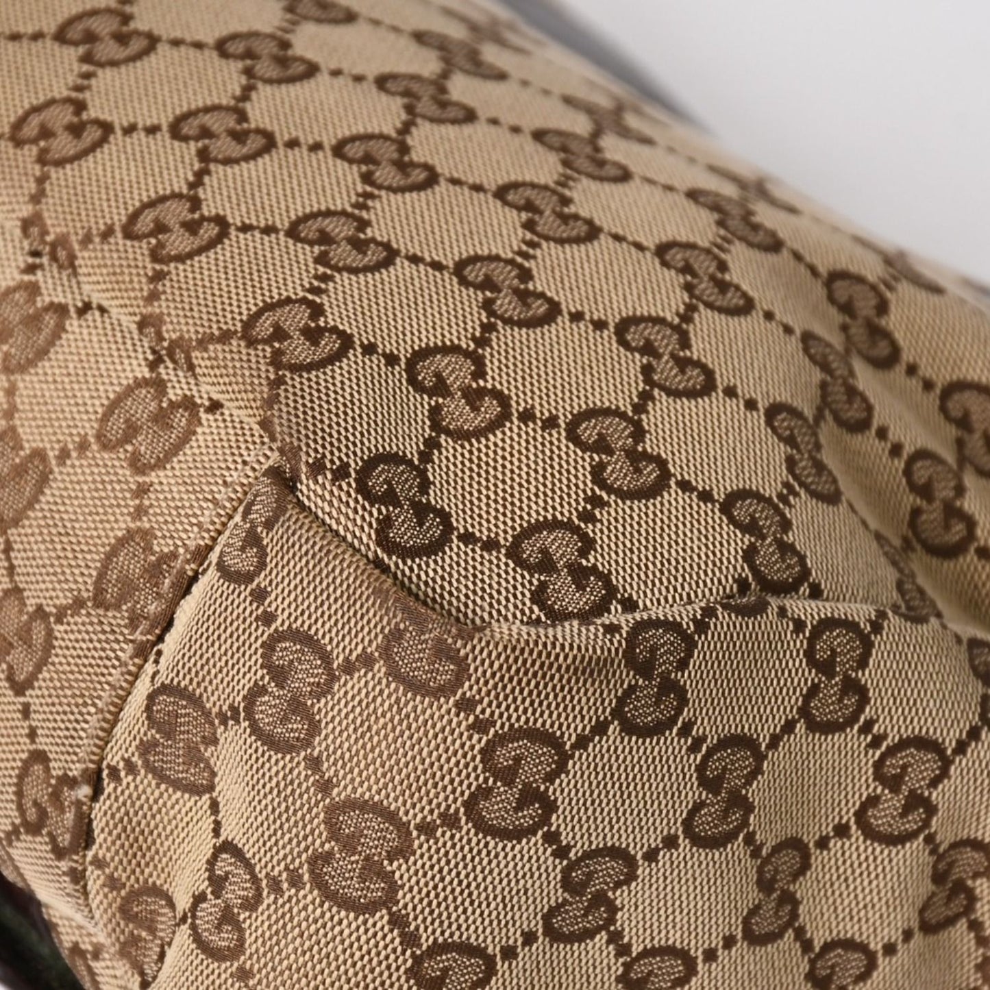 Gucci Messenger Shoulder Bag GG Canvas Brown Silver — view 8