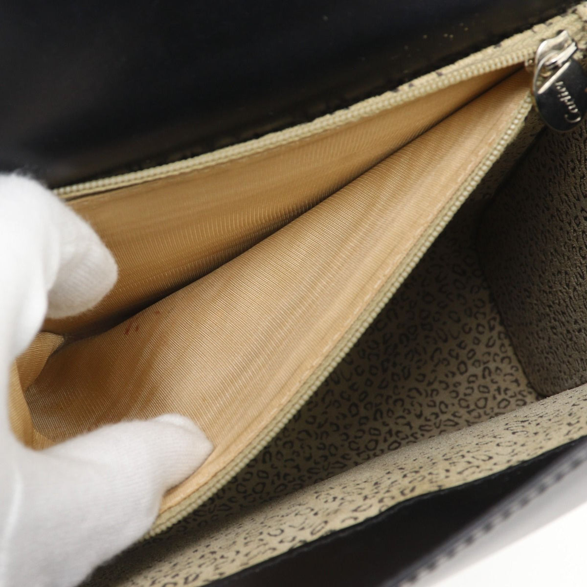 Cartier Panthere Calfskin Black Handbag — view 8