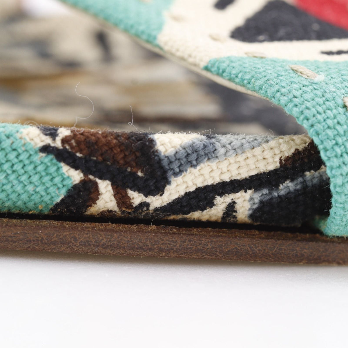 Prada Canvas Multicolor Sandals — view 8