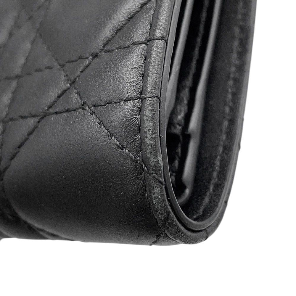 Dior Bifold Wallet Lady Dior Dahlia Cannage Leather Black — view 8