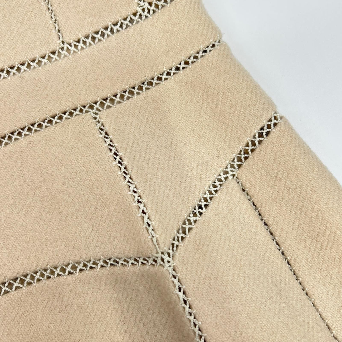 Louis Vuitton Beige Wool Mohair Cami Dress — view 8
