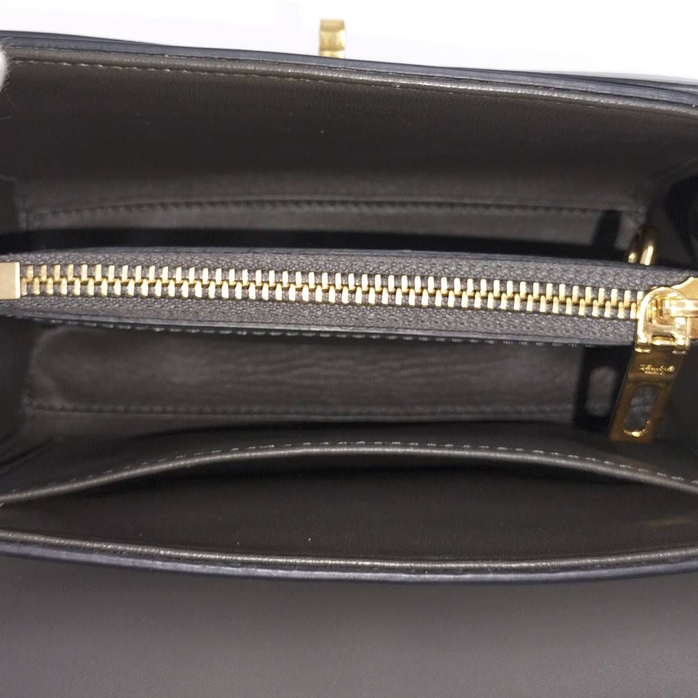 Celine Handbag Mini 16 Leather Gray Gold — view 8