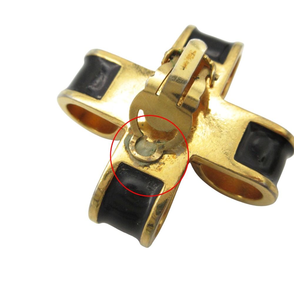 Chanel Single Earring Vintage Ribbon Pearl Gold — view 6