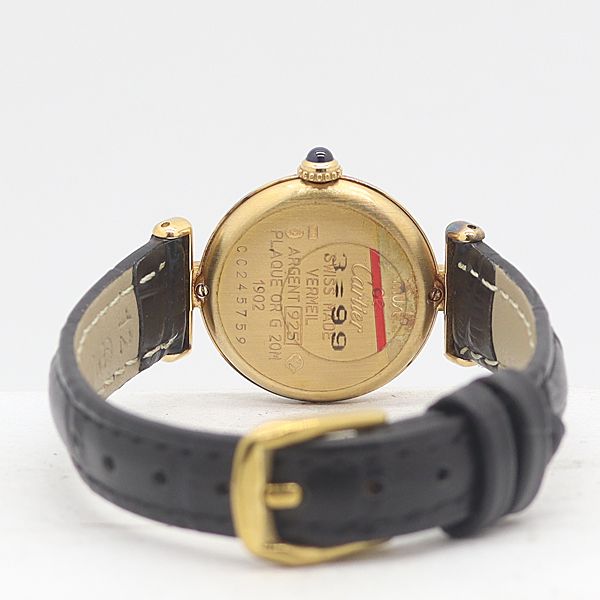 Cartier Must Colliese Quartz Logo Grammar Roman White Dial Watch Kzk — view 4