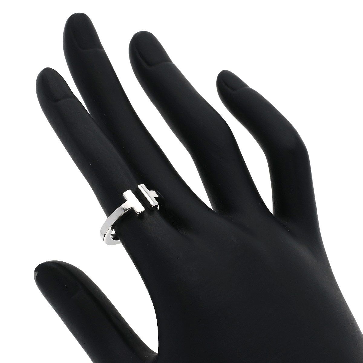 Tiffany & Co T Wire Ring 18K White Gold — view 6