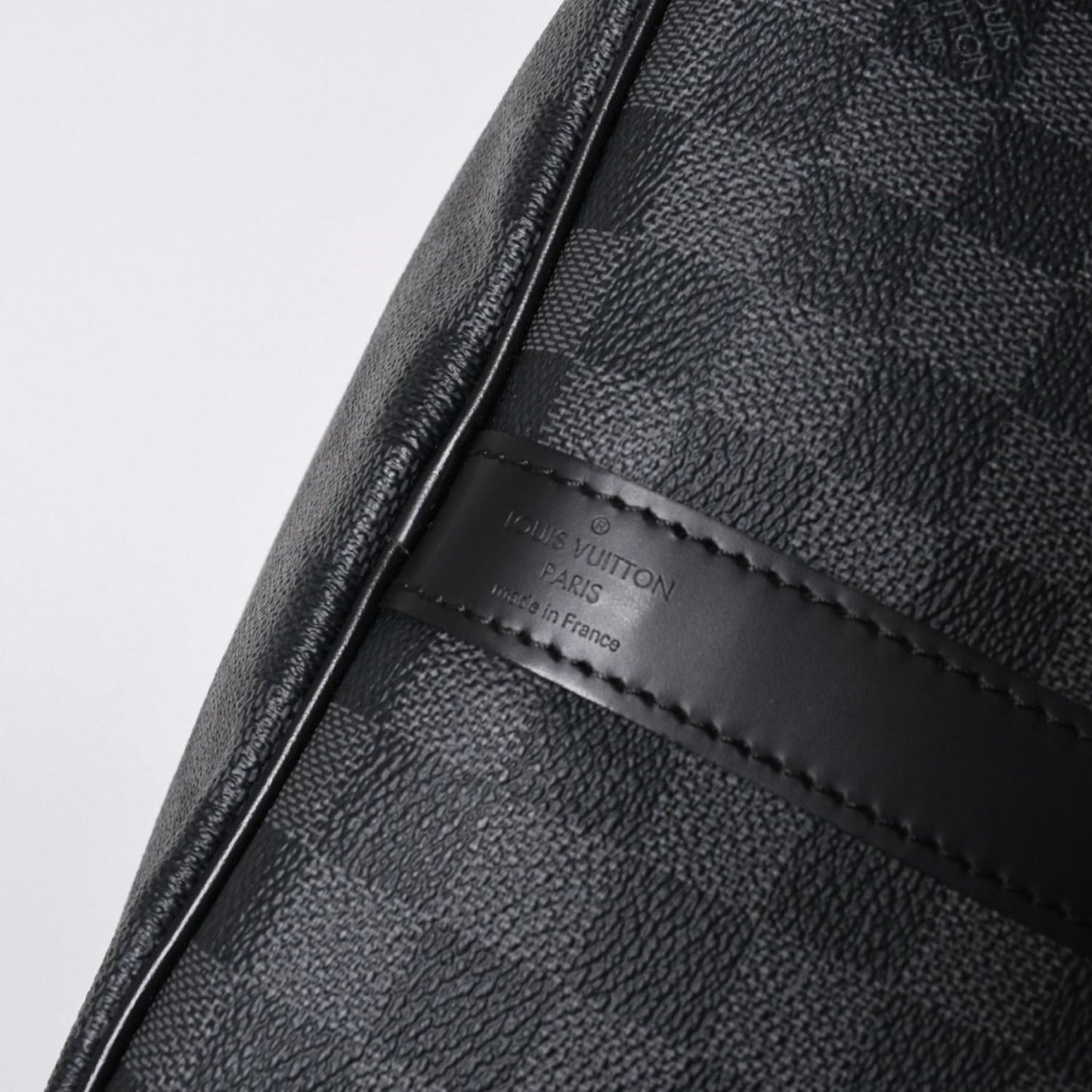 Louis Vuitton Keepall Bandouliere 55 Boston Bag Damier Graphite Black — view 8