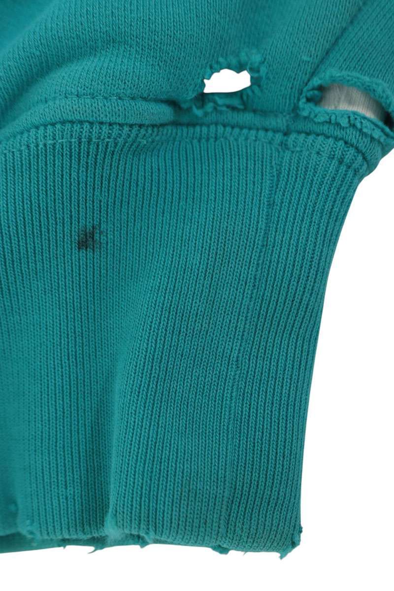 Balenciaga Destroyed Logo Midi Amfleece Hoodie — view 2