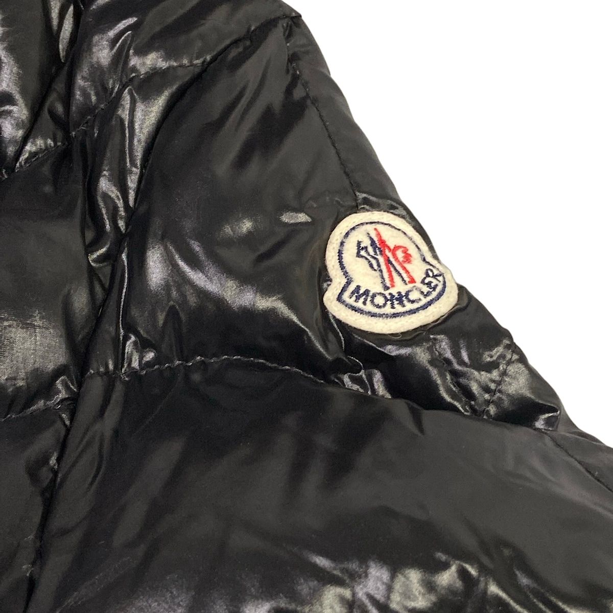 Moncler Down Coat 0 XS Albizia Black Long Sleeve Fur Removable Winter — view 8