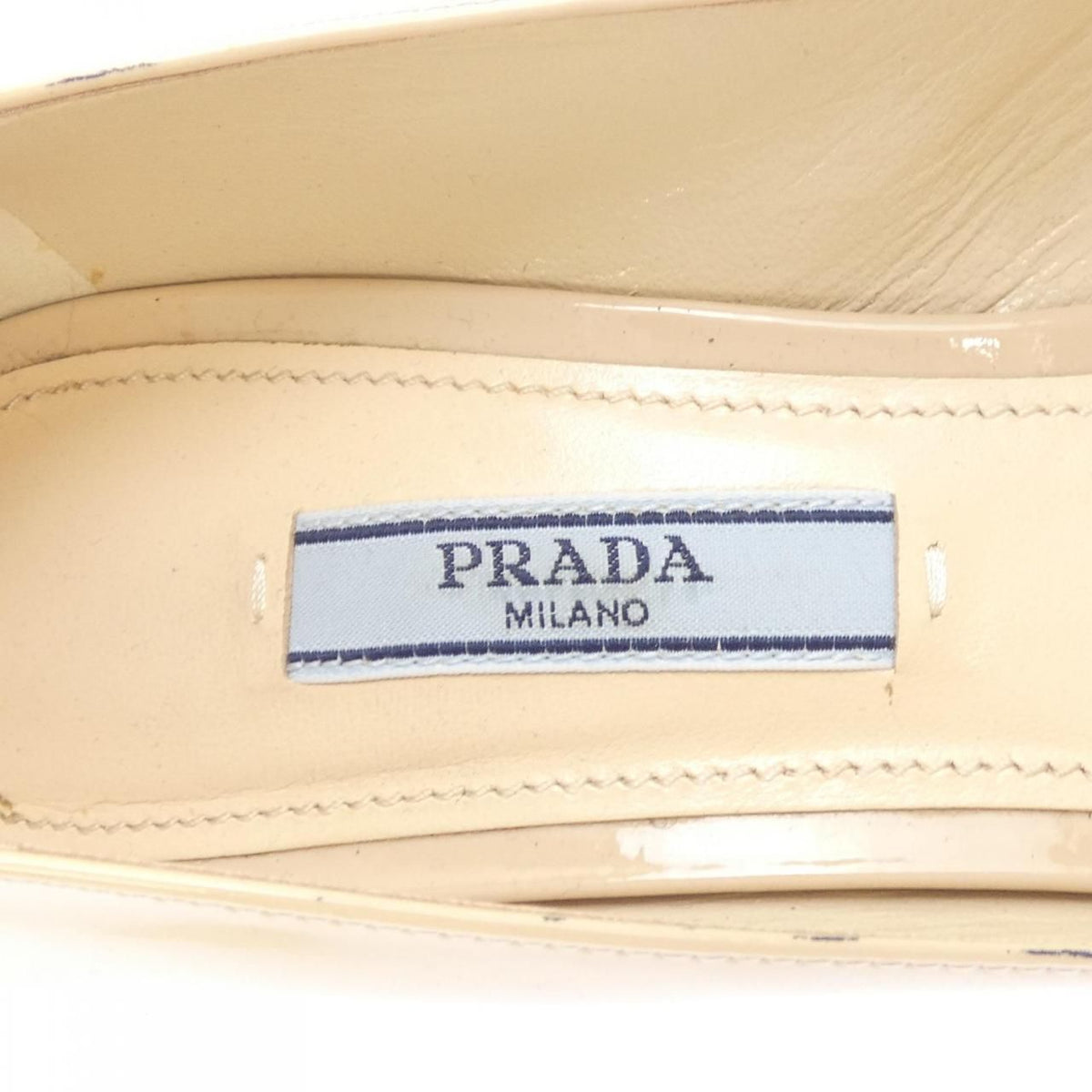 Prada Pumps Heel Beige — view 6