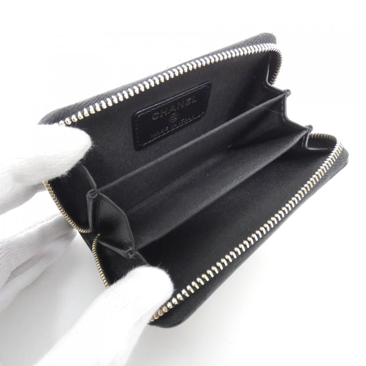 Chanel Coin Case Coin Purse Beige — view 8