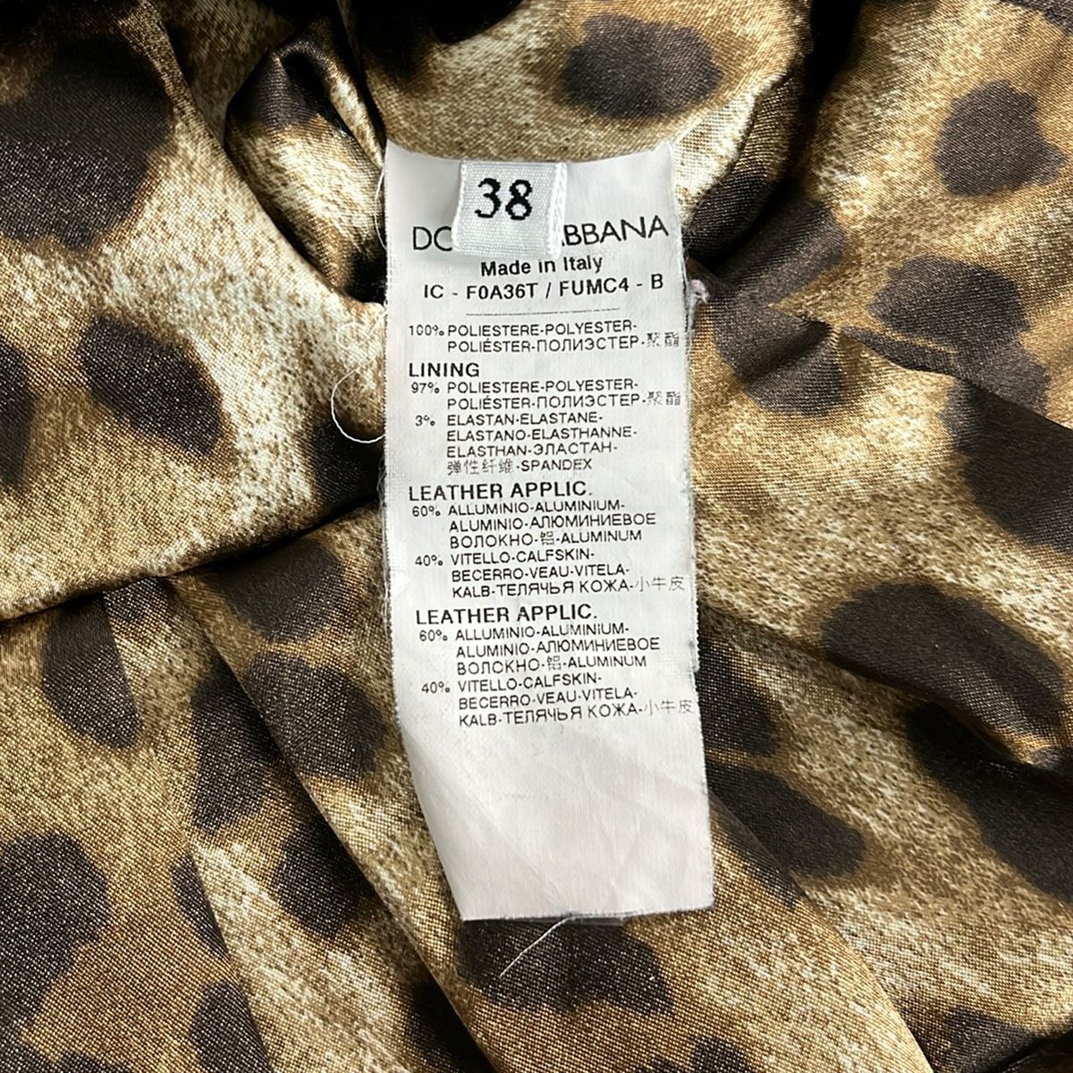 Dolce & Gabbana Coat 38 S Gray Beige Long Sleeve Spring Autumn — view 4