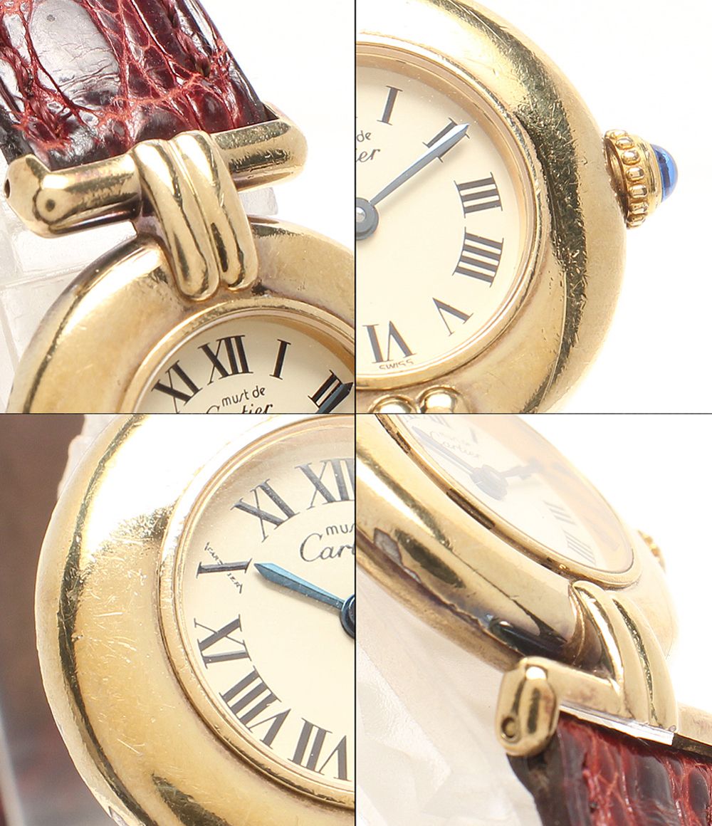 Cartier Watch 925 Must Corize Vermeille Quartz White — view 8
