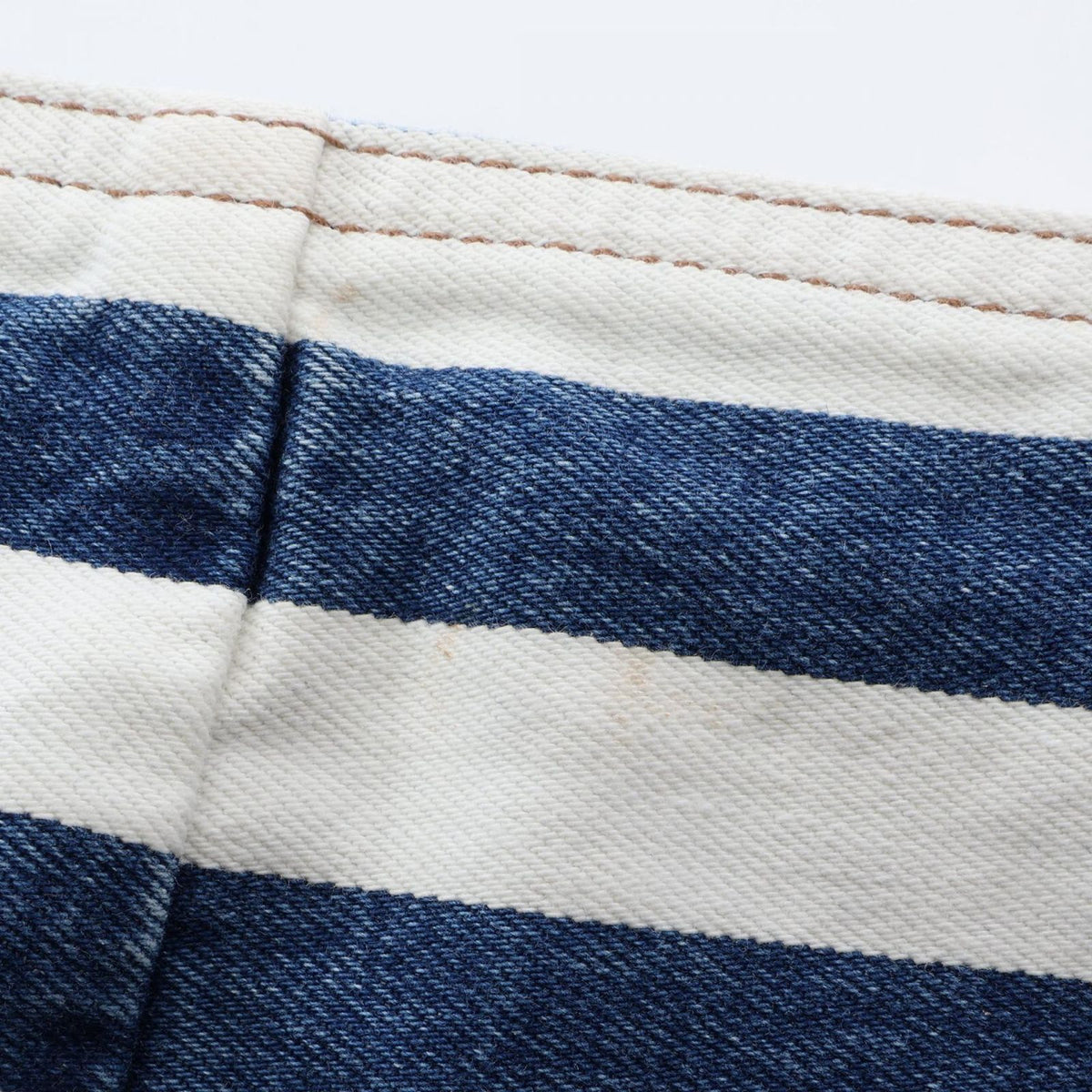 Prada Skirt Triangle Plate Border Cotton Denim — view 8