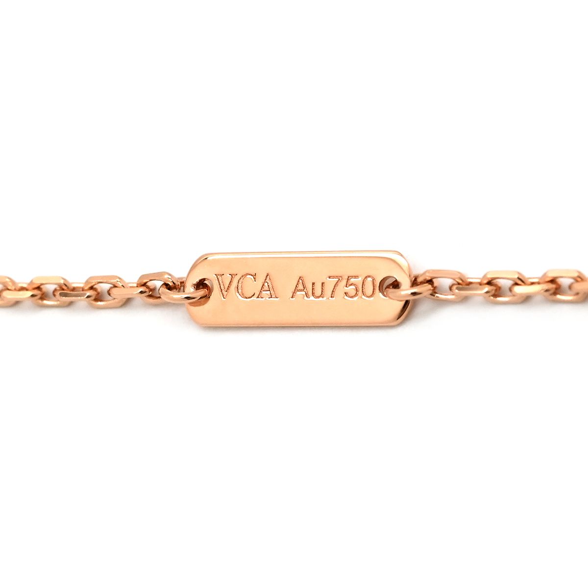 Van Cleef & Arpels Necklace Vintage Alhambra Pink Rose Gold Holiday Limited — view 8