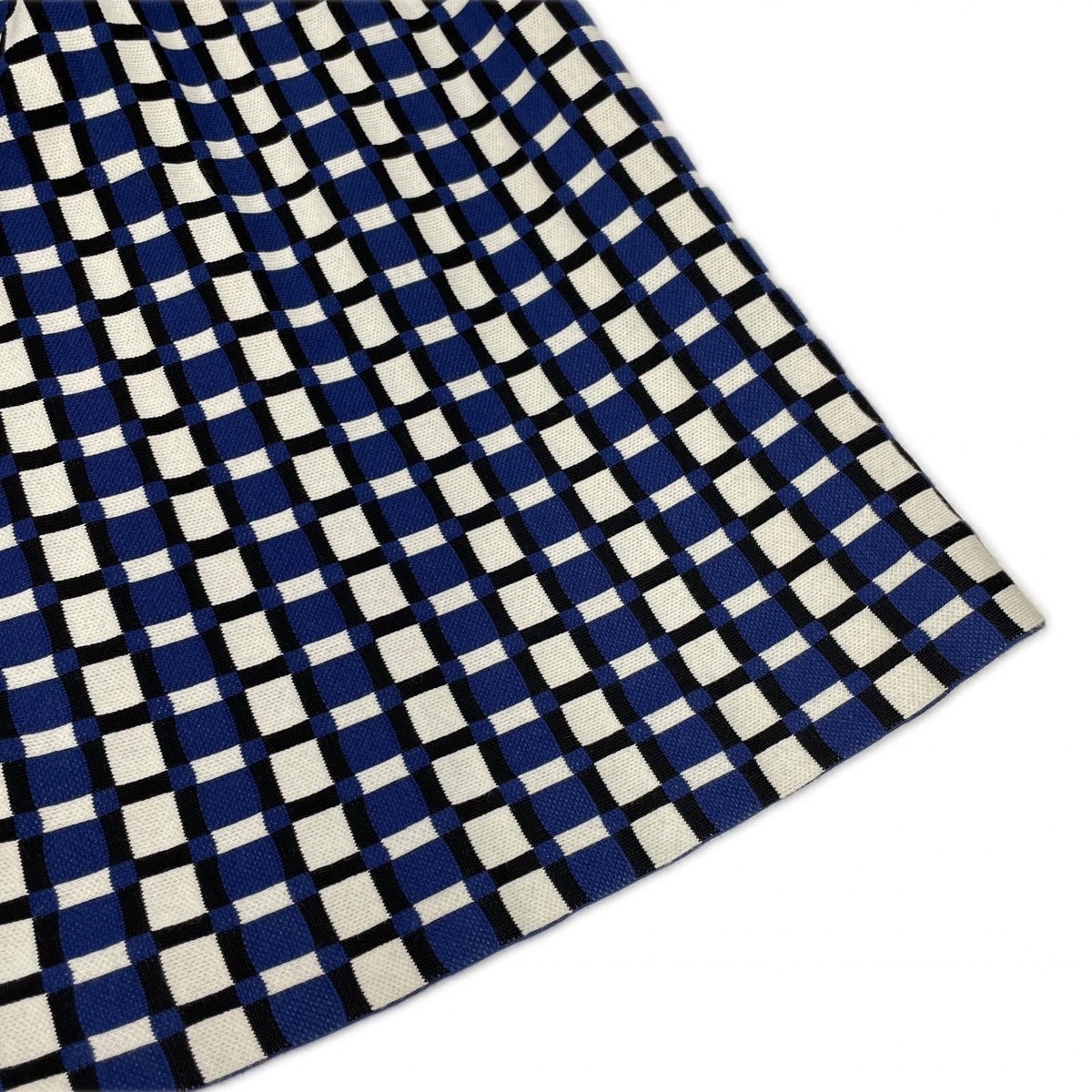 Prada Blue All Over Pattern Knit Skirt 38 — view 7