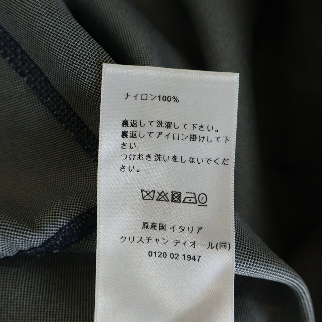 Dior Oblique Sleeveless Dress Nylon Half Zip Navy — view 8