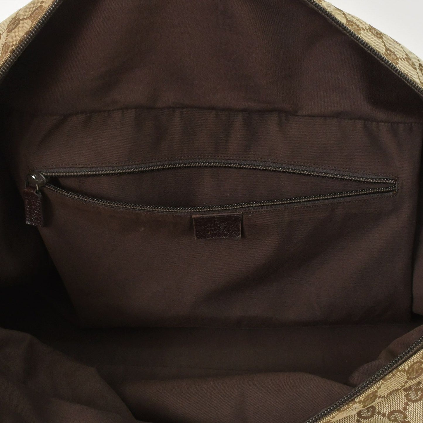 Gucci GG Canvas Boston Bag Sherry Line Brown Beige — view 8