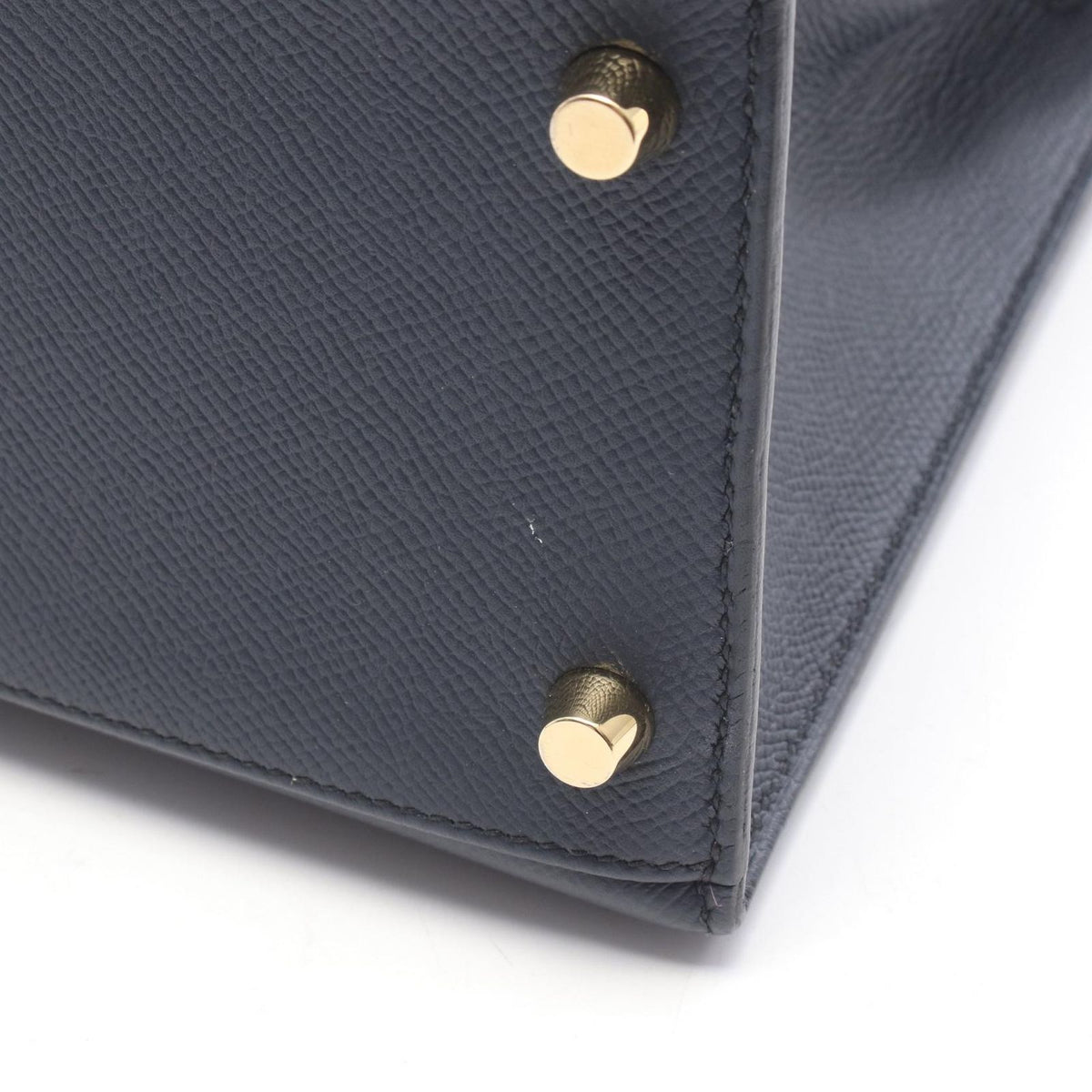 Hermes Kelly 28 Blue Indigo Handbag — view 8