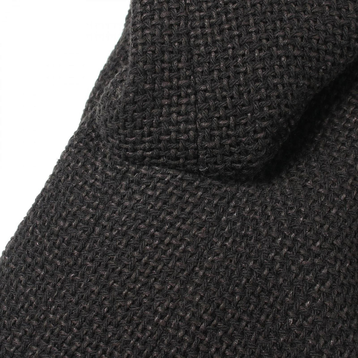 Chanel Tailored Jacket CC Logo Button Double Breasted Tweed Black Wool — view 8