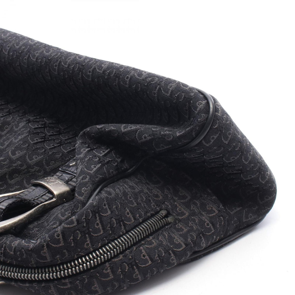 Dior Tote Bag Trotter Black Canvas Leather — view 8