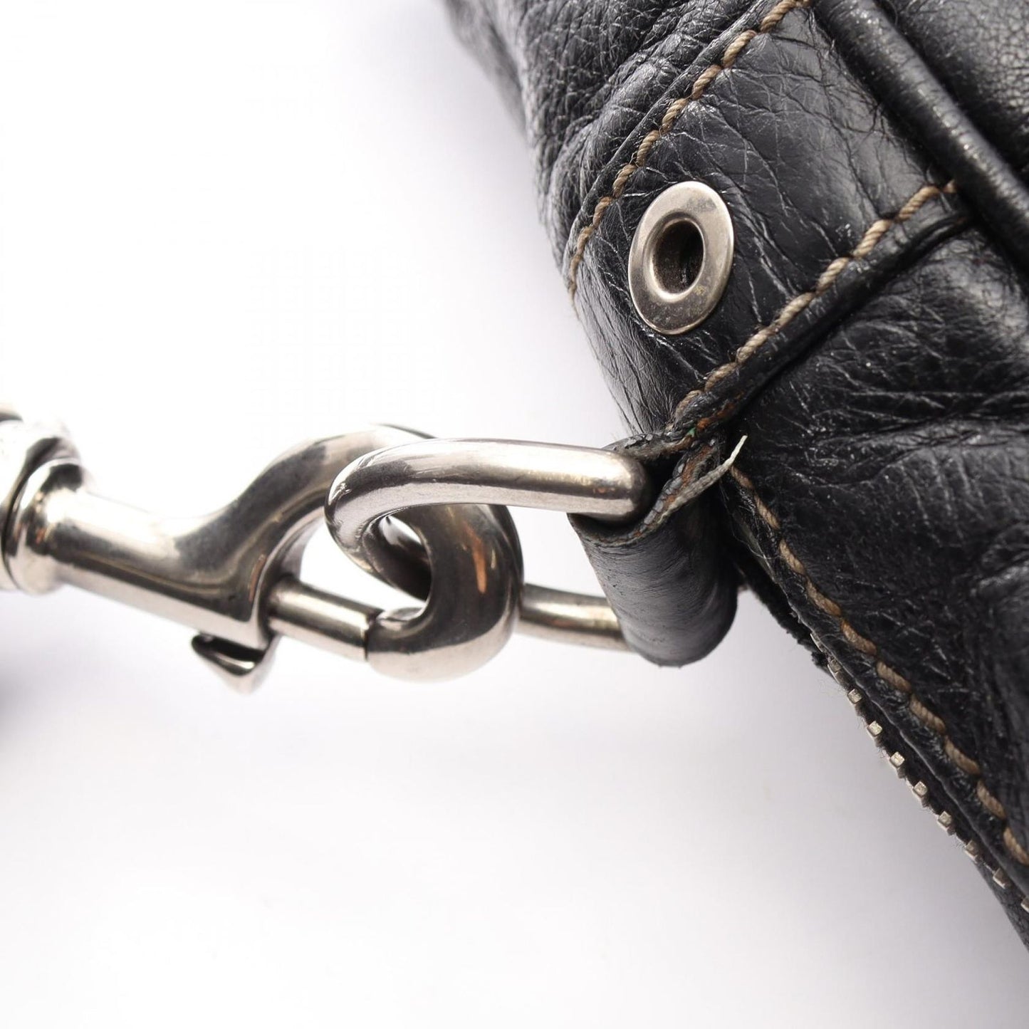 Gucci Shoulder Bag Crest Black Leather — view 8
