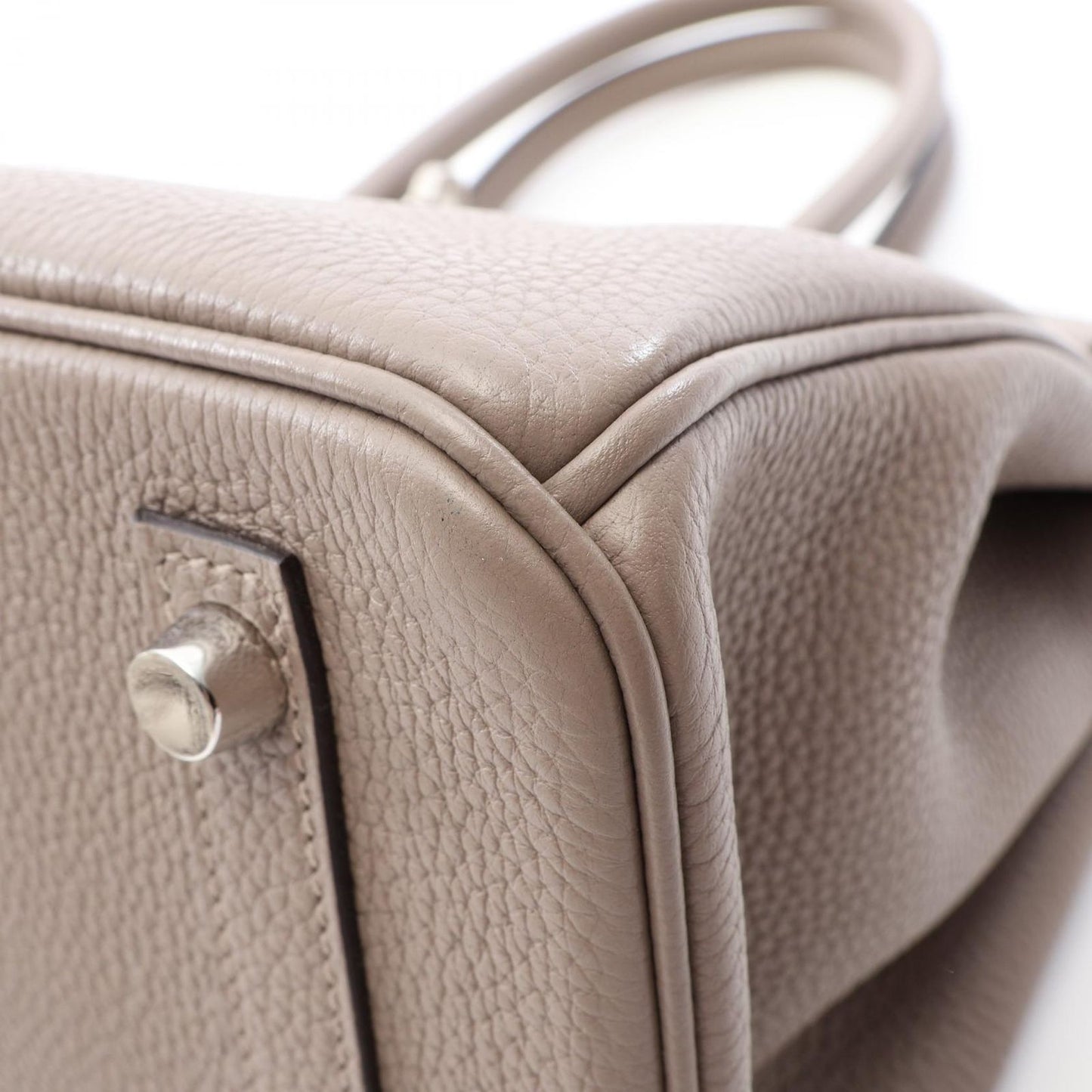 Hermes Birkin 30 Leather Griasphalt Handbag — view 8