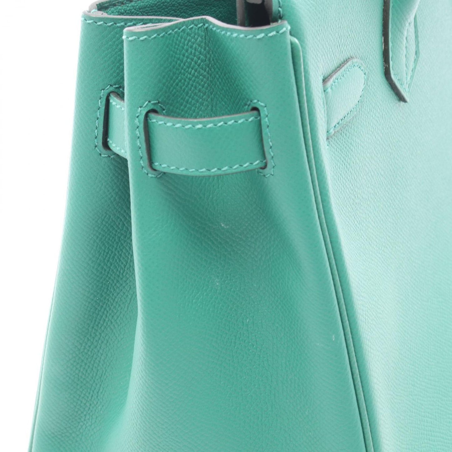 Hermes Birkin 30 Vert Vertigo Leather Handbag — view 7