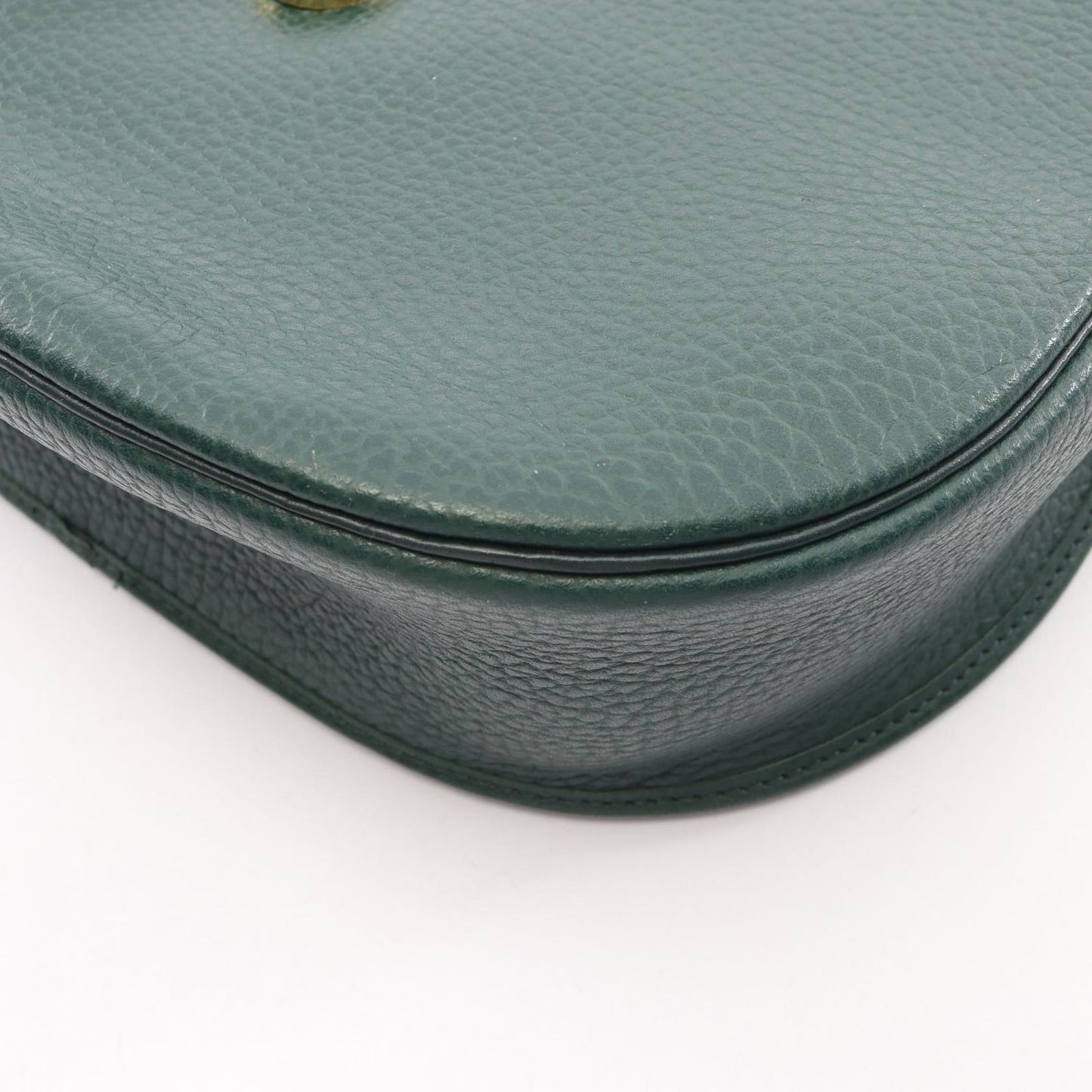 Dior Shoulder Bag CD Logo Green Leather CD — view 8
