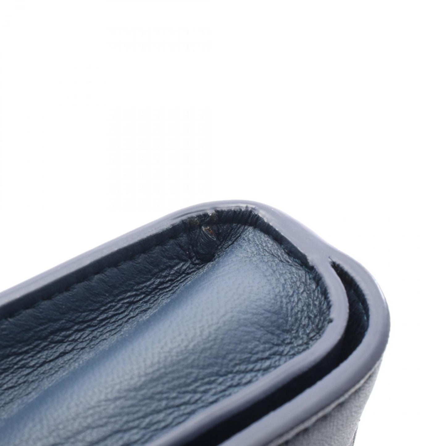 Bottega Veneta Clutch Micro Macro Blue Black Lambskin — view 6