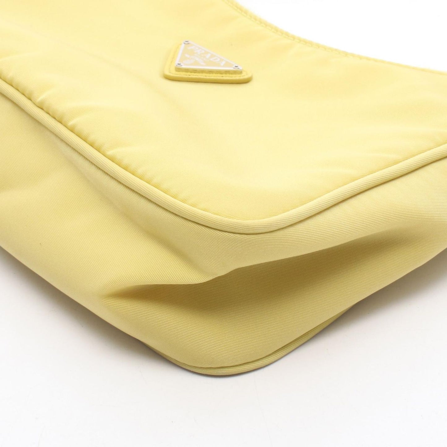 Prada Handbag Re Edition Mini Bag Yellow Nylon — view 7