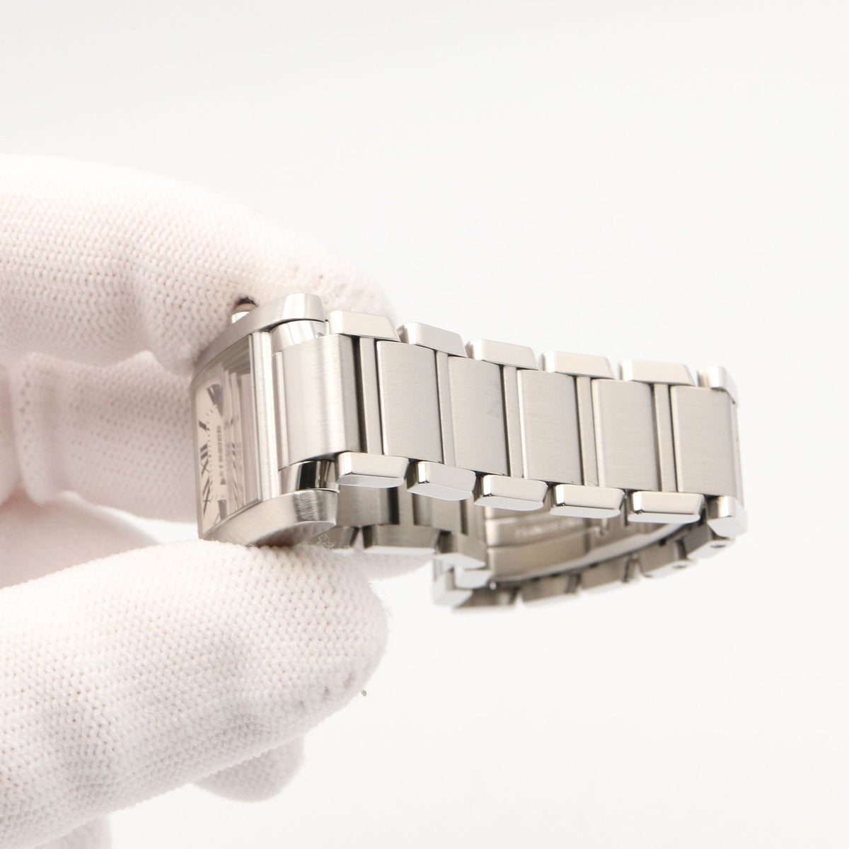 Cartier Watch Tank Francaise SM Silver Stainless Steel — view 8