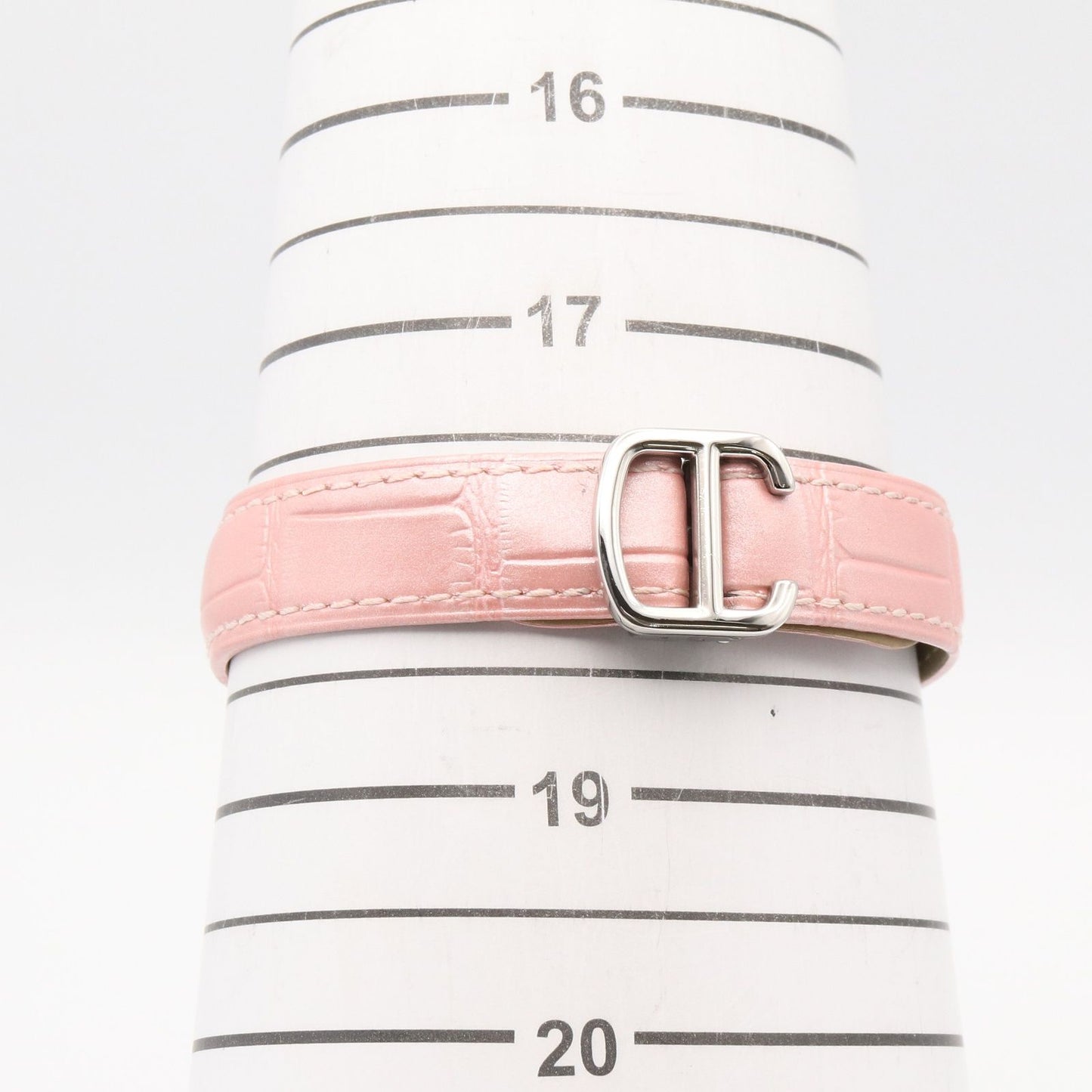 Cartier Watch Baron Blue Pink Stainless Steel — view 8