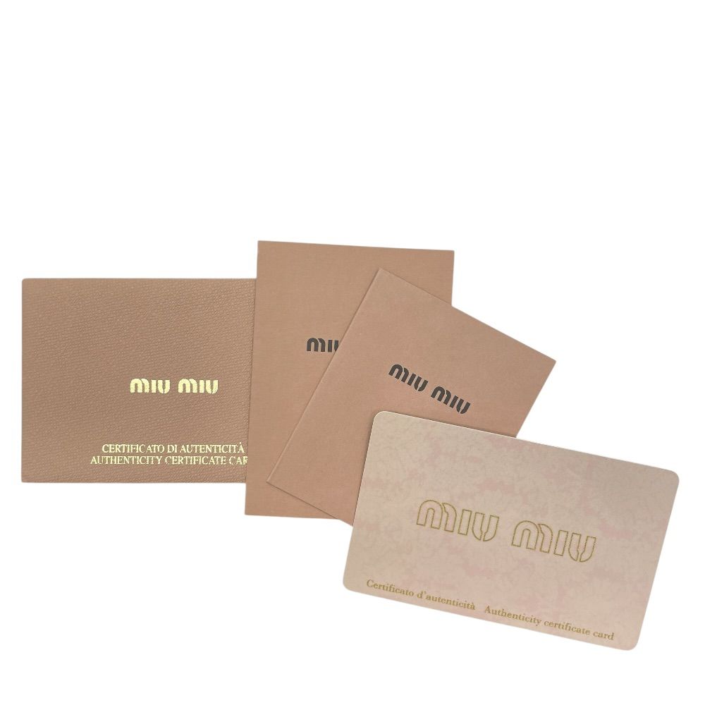 Miu Miu Drawstring Pouch Case Re-Nylon Yellow White Lightweight Capacity — view 8