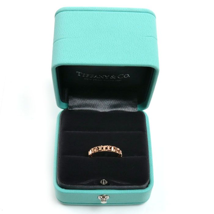Tiffany & Co 18K Pink Gold T True Narrow Ring Vintage — view 8