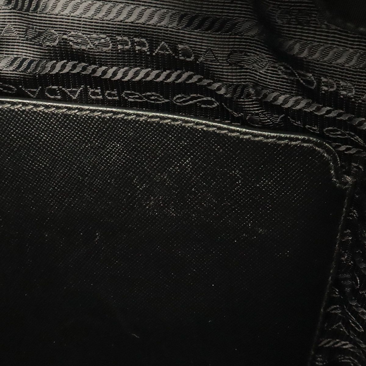 Prada Triangle Logo Tote Business 2-Way Shoulder Bag Crossbody Nylon Leather — view 8