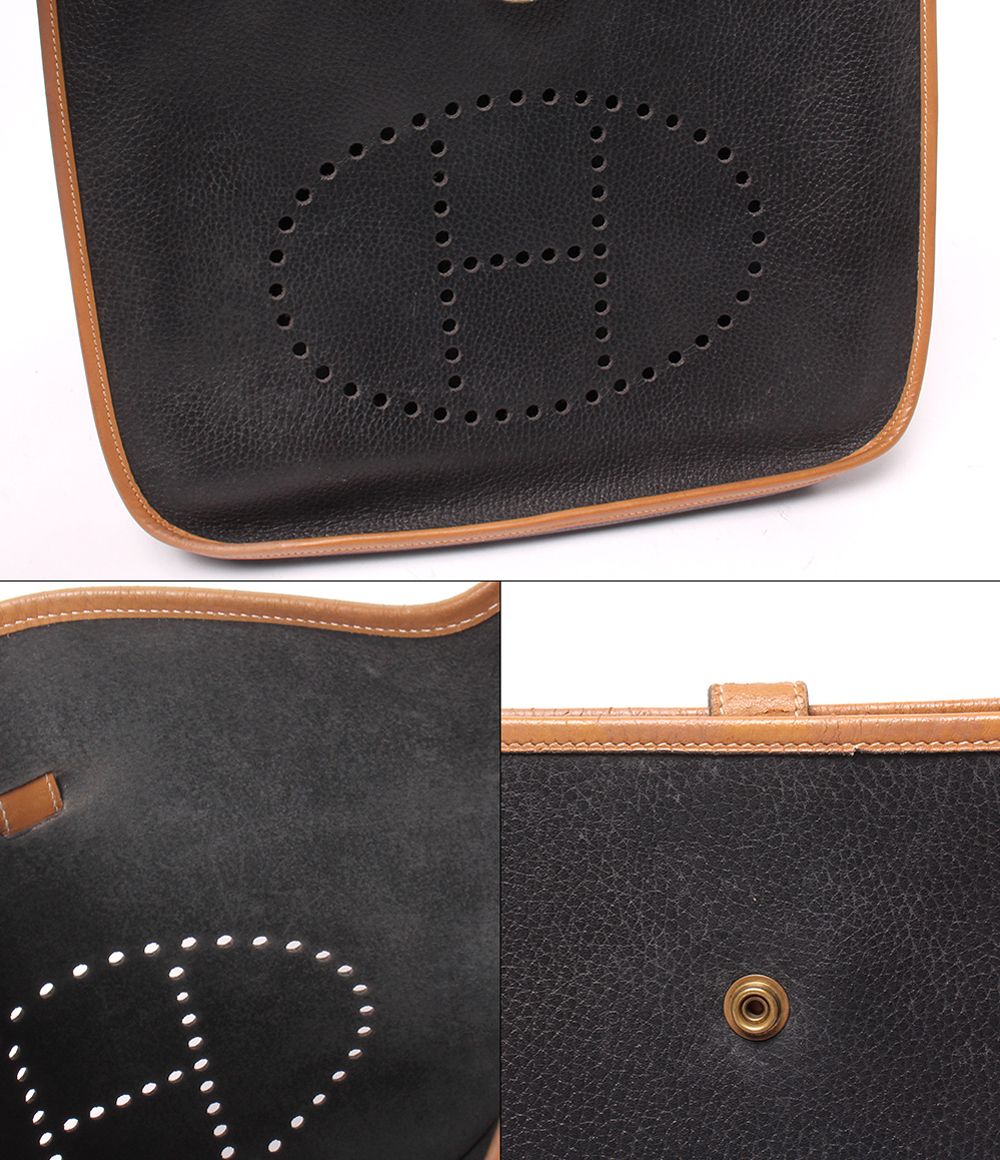 Hermes Shoulder Bag Crossbody Gold Evelyne GM — view 8