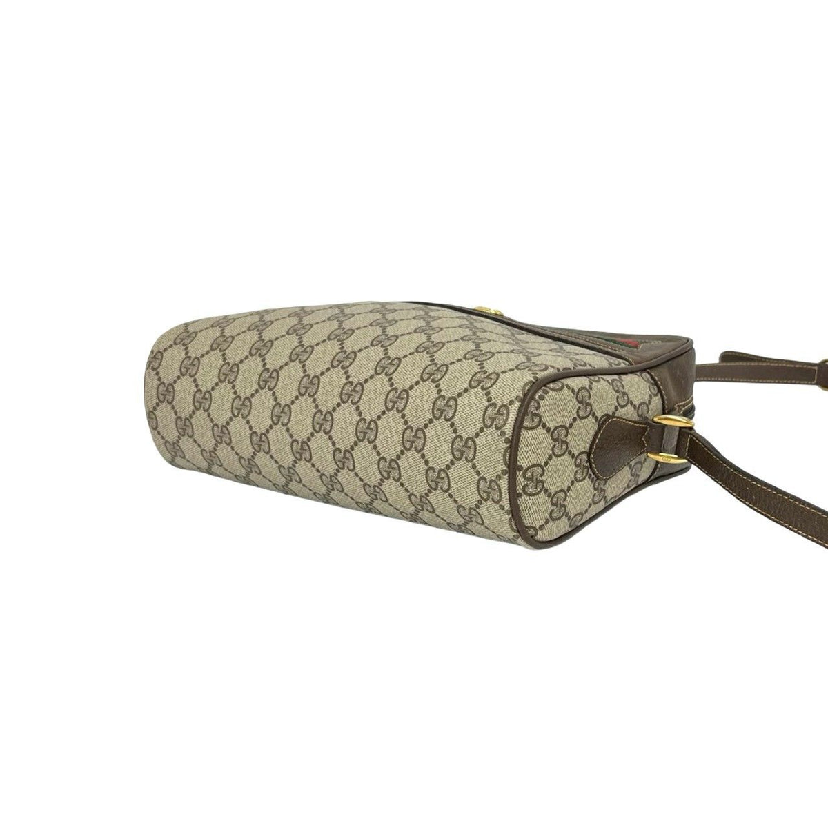 Gucci Vintage Sherry Line GG Logo Pattern Leather Shoulder Bag Crossbody — view 8