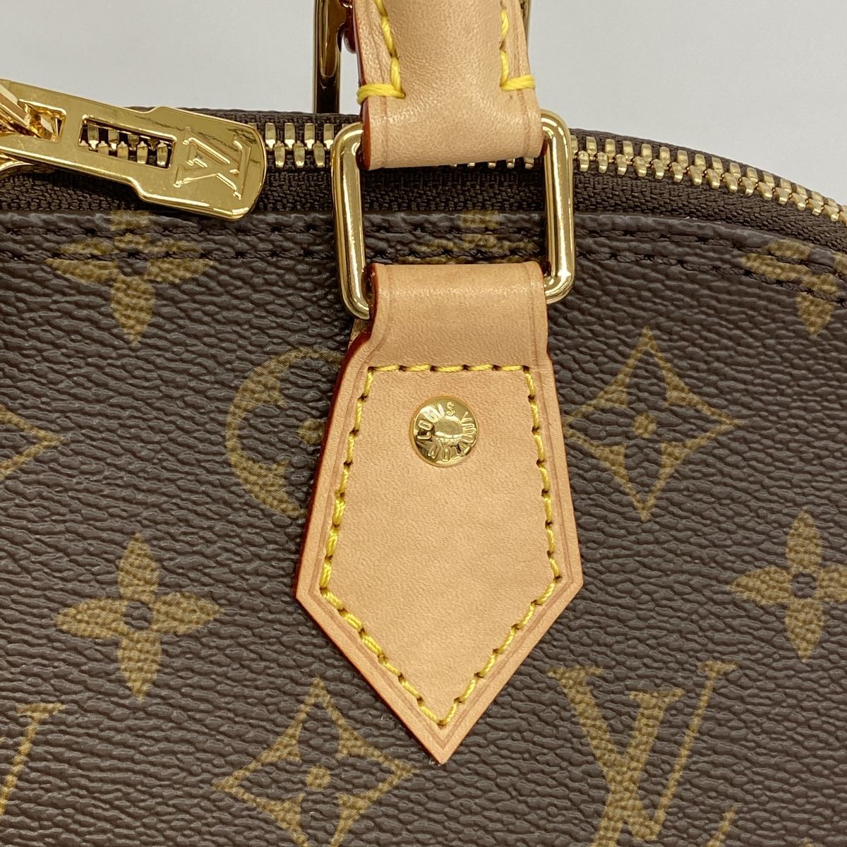 Louis Vuitton Handle Monogram Alma PM Brown Handbag — view 8