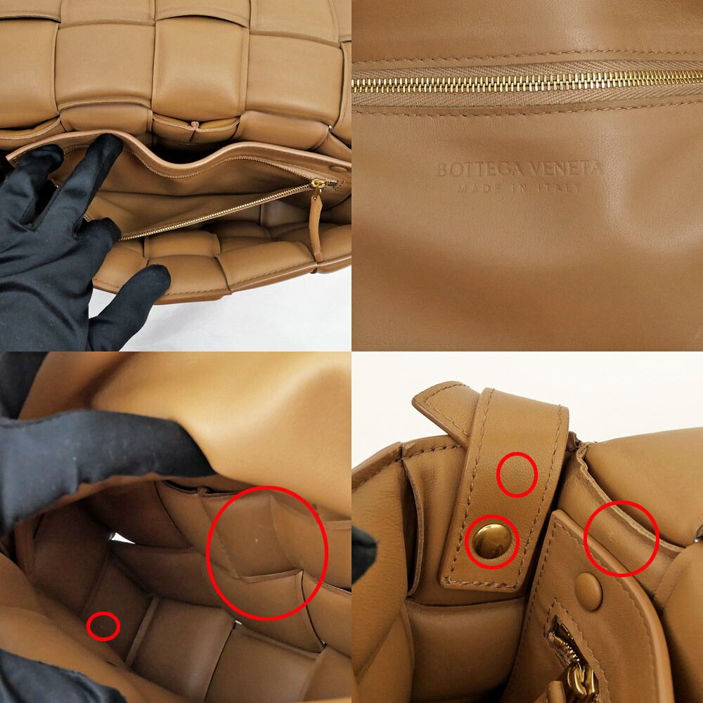 Bottega Veneta Padded Cassette Brown Leather Shoulder Bag Cross — view 8