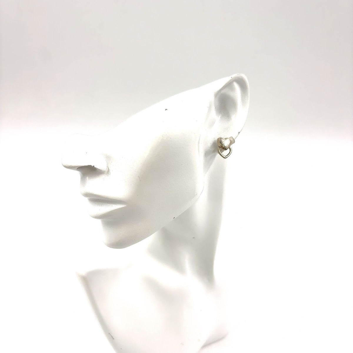 Tiffany & Co Double Heart Silver Earrings — view 8