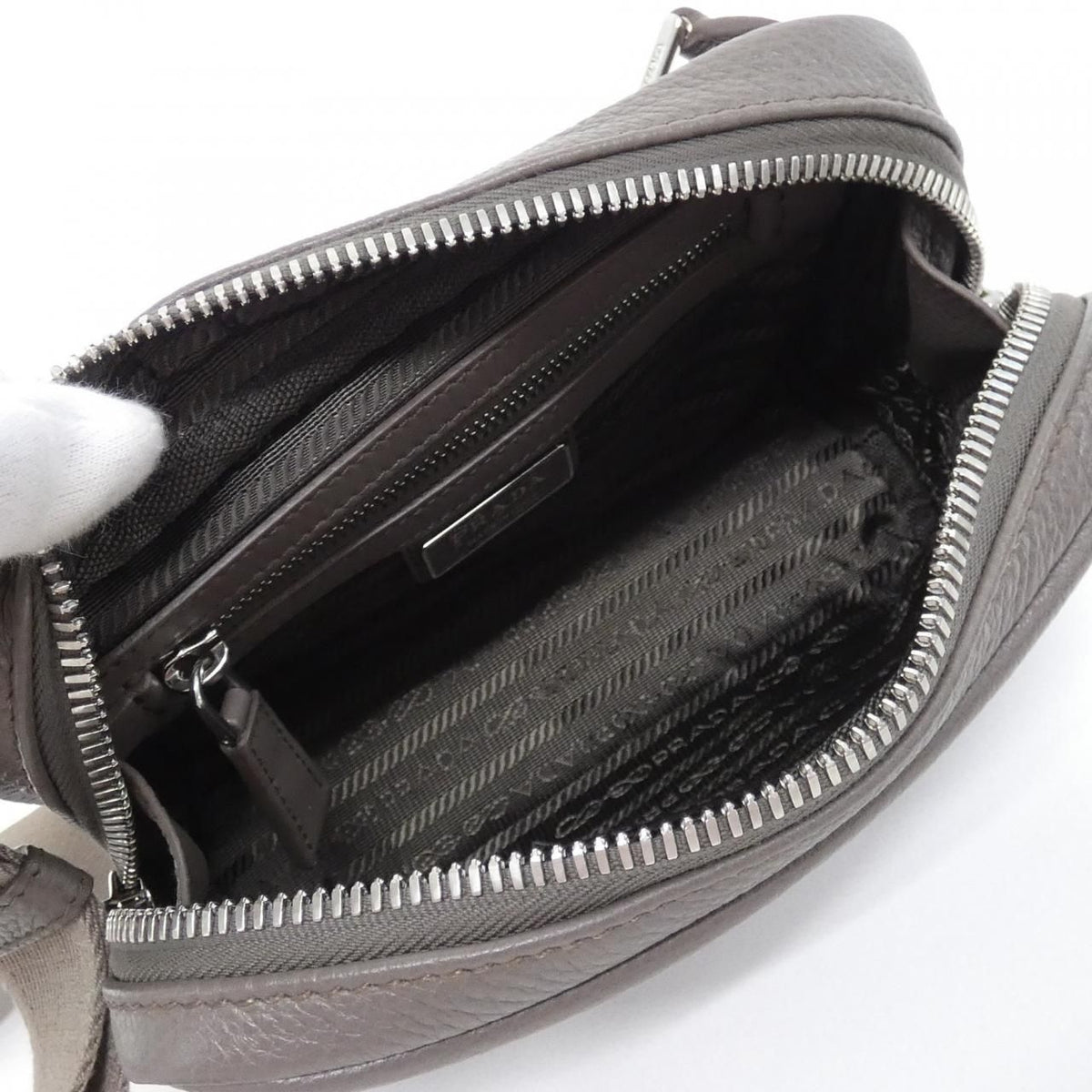 Prada Shoulder Bag Silver — view 8